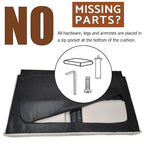75.39 IN. Futon Sofa Bed, Convertible Upholstered Couch Sleeper with Reclining Sleeper Split Tufted Back