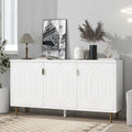 65 Modern TV Stand with Doors & Adjustable Shelves for TVs Up to 70