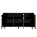 65 Modern TV Stand with Doors & Adjustable Shelves for TVs Up to 70