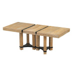7-Piece Rustic Dining Set with Extendable Table & 6 Chairs