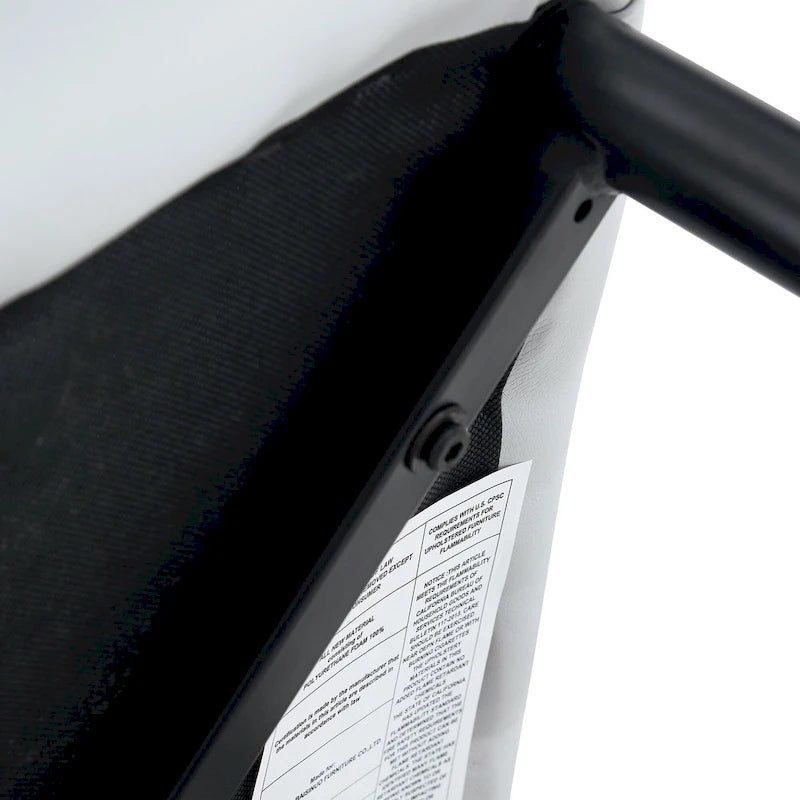 Black Marble Pattern Dining Set - 5 Piece with 4 PU Chairs (63")