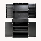 72H Kitchen Pantry Cabinet with 3 Keyboard Drawers,Freestanding Cabinet with 6 Door Shelves Adjustable,Cupboard Storage Cabinet