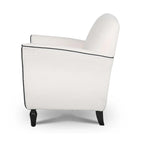 Upholstered Accent Chair with Wood Legs