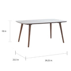 Cilla Mid-Century Wood Rectangle Coffee Table by Christopher Knight Home - 39.50L x 23.70 W x 18.25 H