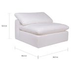 Aurelle Home Corbin Modern Modular Sectional Piece - Slipper Chair