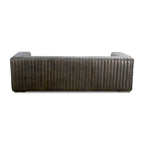 Aurelle Home Caolo Modern Channel-Stitched Leather Sofa