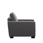 Ashton Grey Fabric Double Sided Down-Feather Filled Chair by iNSPIRE Q Artisan