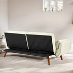 75.39 Sofa Bed, Convertible Sleeper Couch with Pillows, Foldable Loveseat Furniture for Living Room