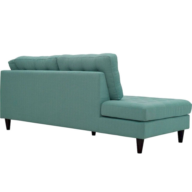 2 Piece Upholstered Fabric Left Facing Bumper Sectional