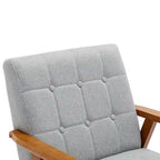 Leisure Accent Chairs Armchair with Solid Wood Armrest and Feet, for Living Room Bedroom Studio chair