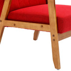 Leisure Accent Chairs Armchair with Solid Wood Armrest and Feet, for Living Room Bedroom Studio chair