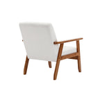 Leisure Accent Chairs Armchair with Solid Wood Armrest and Feet, for Living Room Bedroom Studio chair