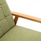 Leisure Accent Chairs Armchair with Solid Wood Armrest and Feet, for Living Room Bedroom Studio chair