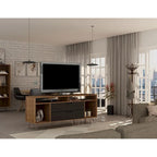 Manhattan Comfort Rockefeller 62.99 In. Metal Leg Media Cabinet Console