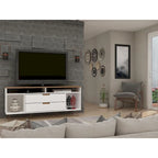 Manhattan Comfort Rockefeller 62.99 In. Metal Leg Media Cabinet Console