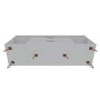Manhattan Comfort Rockefeller 62.99 In. Metal Leg Media Cabinet Console