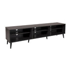 Modern TV Stand with 6 Adjustable Shelves - Supports TVs up to 85" (71")