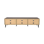 Cole TV Bench with Open Shelves, TVs up to 85 - N/A