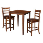 30 x 30 Counter Height Table with 2 Stools - 3 Piece Set