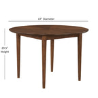 Belinda 5-Piece 47-inch Round Dining Set by Greyson Living
