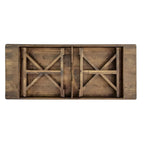 8' x 40 Rectangular Antique Rustic Solid Pine Folding Dining Table