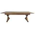 8' x 40 Rectangular Antique Rustic Solid Pine Folding Dining Table