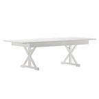 8' x 40 Rectangular Antique Rustic Solid Pine Folding Dining Table