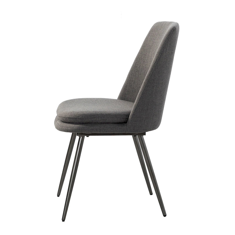 Homer Modern and Contemporary Dining Chairs Set of 2 with Metal Legs