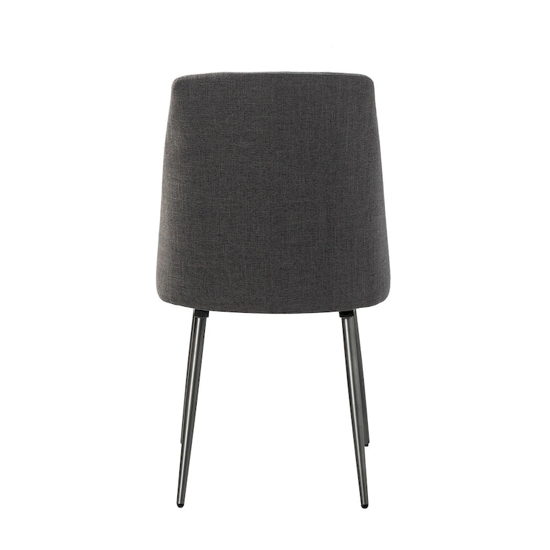 Homer Modern and Contemporary Dining Chairs Set of 2 with Metal Legs