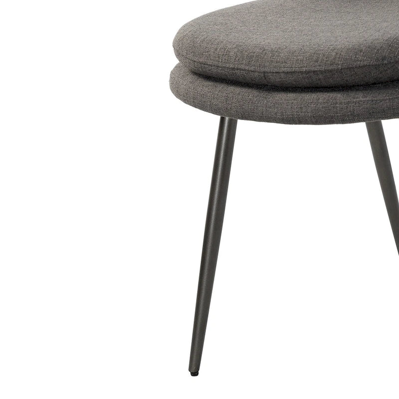 Homer Modern and Contemporary Dining Chairs Set of 2 with Metal Legs