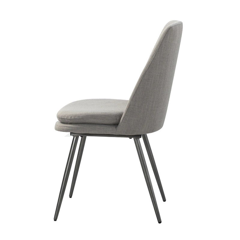 Homer Modern and Contemporary Dining Chairs Set of 2 with Metal Legs