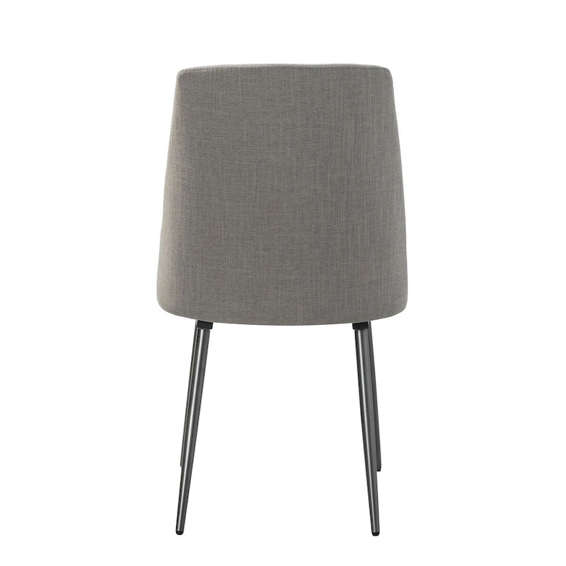 Homer Modern and Contemporary Dining Chairs Set of 2 with Metal Legs