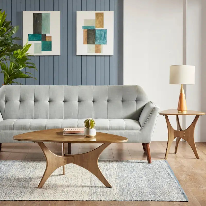 INK+IVY Blaze Triangle Wood Coffee table