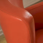 Angelo Bonded Leather Wingback Swivel Club Chair by Christopher Knight Home