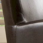 Angelo Bonded Leather Wingback Swivel Club Chair by Christopher Knight Home