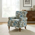 Nyctelius Traditional Polyester Accent Chair with Rolled Arms and Nailhead Trim by HULALA HOME