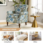 Nyctelius Traditional Polyester Accent Chair with Rolled Arms and Nailhead Trim by HULALA HOME