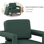 Modern Arm Accent Chair, Mid Century Living Room Chair Upholstered Lounge Chair