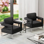 Modern Arm Accent Chair, Mid Century Living Room Chair Upholstered Lounge Chair