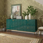 Clihome 2-Door Accent Cabinet with 3 Drawer Dressers