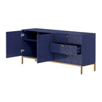 Clihome 2-Door Accent Cabinet with 3 Drawer Dressers