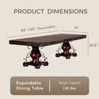 Baburam Traditional Cherry 7-piece Expandable Dining Set by Furniture of America