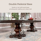 Baburam Traditional Cherry 7-piece Expandable Dining Set by Furniture of America