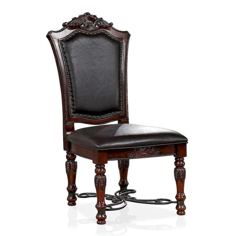 Baburam Traditional Cherry 7-piece Expandable Dining Set by Furniture of America