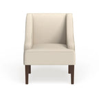 Porch & Den Lyric Cream Swoop Arm Accent Chair