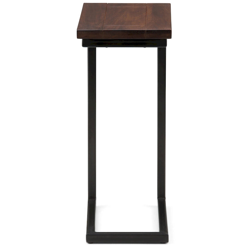 WYNDENHALL Rhonda 18 inch Wide Solid Metal Industrial C Side Table - 18 W x 10 D x 24 H