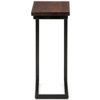WYNDENHALL Rhonda 18 inch Wide Solid Metal Industrial C Side Table - 18 W x 10 D x 24 H