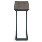WYNDENHALL Rhonda 18 inch Wide Solid Metal Industrial C Side Table - 18 W x 10 D x 24 H