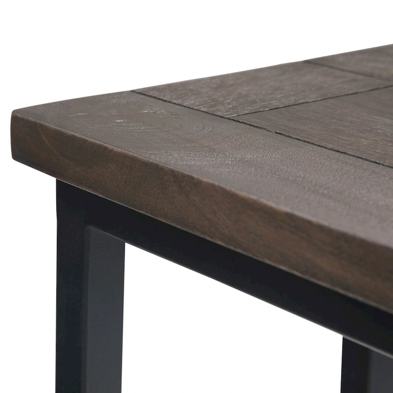 WYNDENHALL Rhonda 18 inch Wide Solid Metal Industrial C Side Table - 18 W x 10 D x 24 H