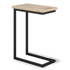 WYNDENHALL Rhonda 18 inch Wide Solid Metal Industrial C Side Table - 18 W x 10 D x 24 H